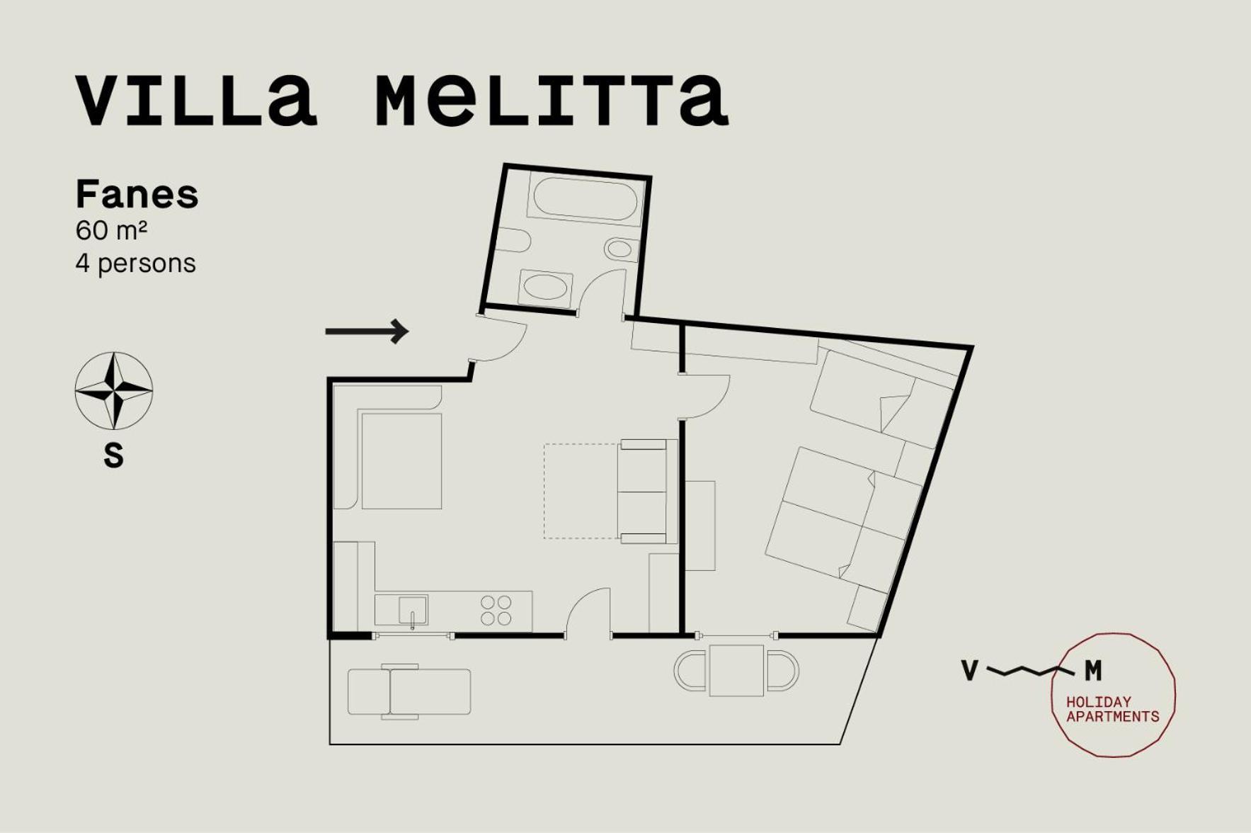 Villa Melitta San Vigilio Di Marebbe Rom bilde