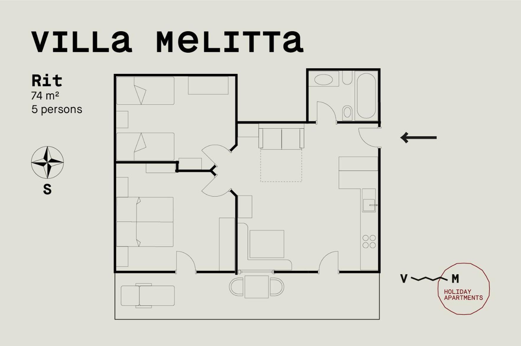 Villa Melitta San Vigilio Di Marebbe Rom bilde